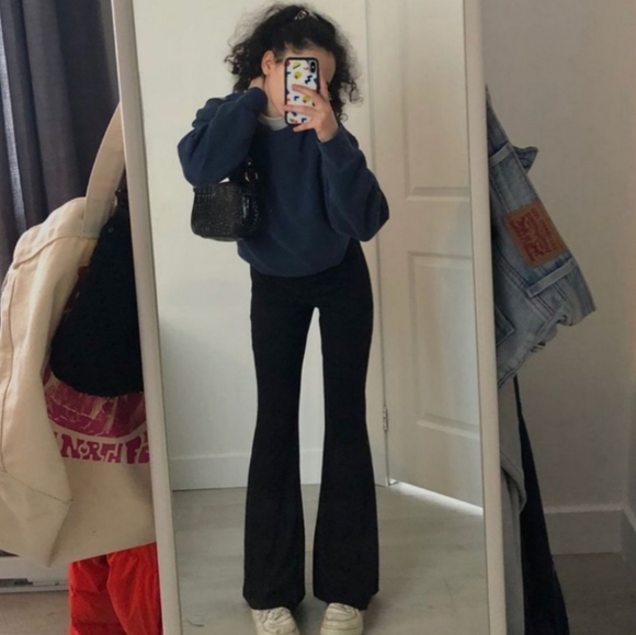 lululemon athletica Pants - Lululemon Grove Flare Black Leggings Pant 6 Tall